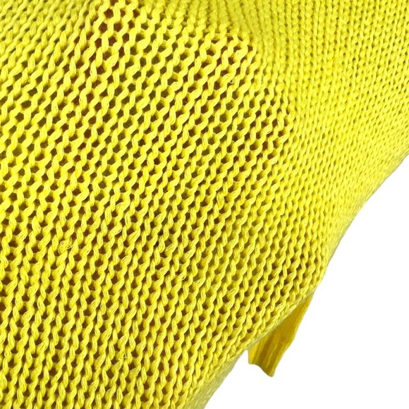 Ekklesia Wide Neck Cropped Sweater Yellow Size S/M NWT - Picture 3 of 8